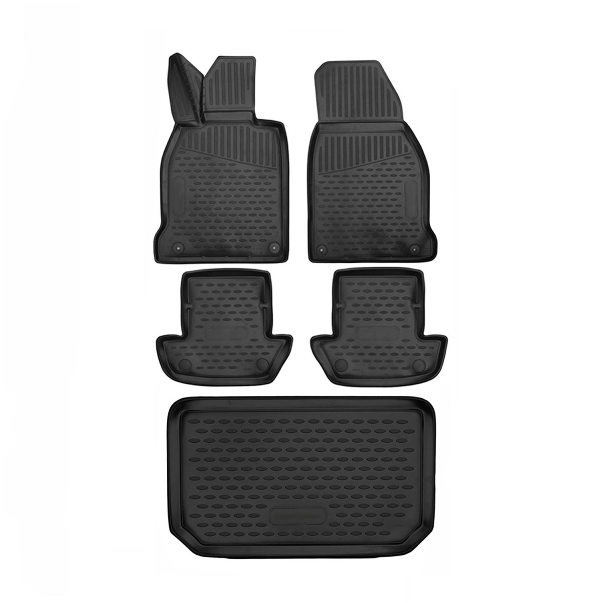 Porsche 911 Floor-Trunk Mats - Omac - 3D - Black - 2020-2024